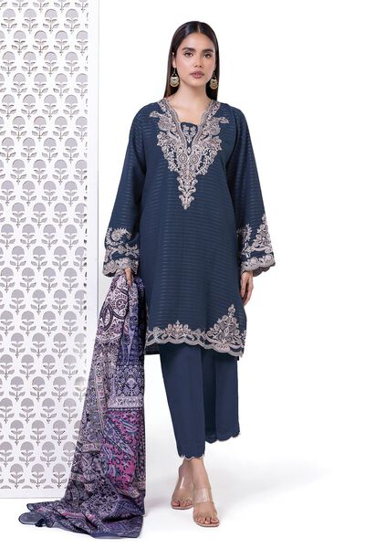 Light khaddar Messuri | Embroidered | Fabrics 3 Piece | AED 180.00