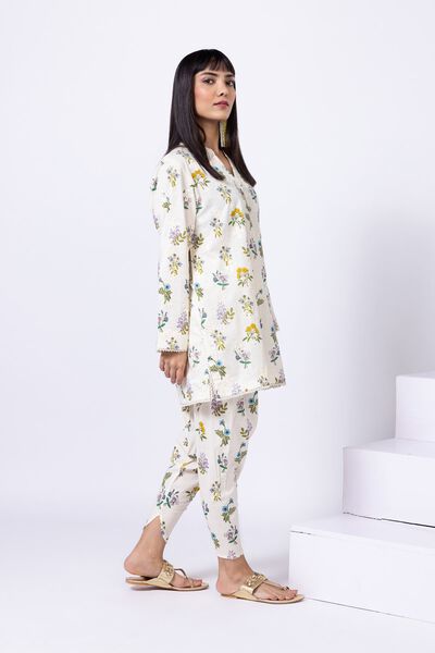 Printed | Crosshatch Poplin | Pants | AED 80.00