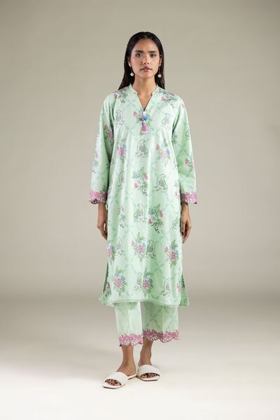 Embroidered | Textured Cotton | Kurta | AED 130.00