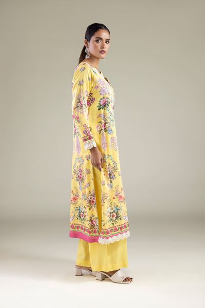 Embroidered | Viscose | Relaxed Solid Pants | AED 24.00