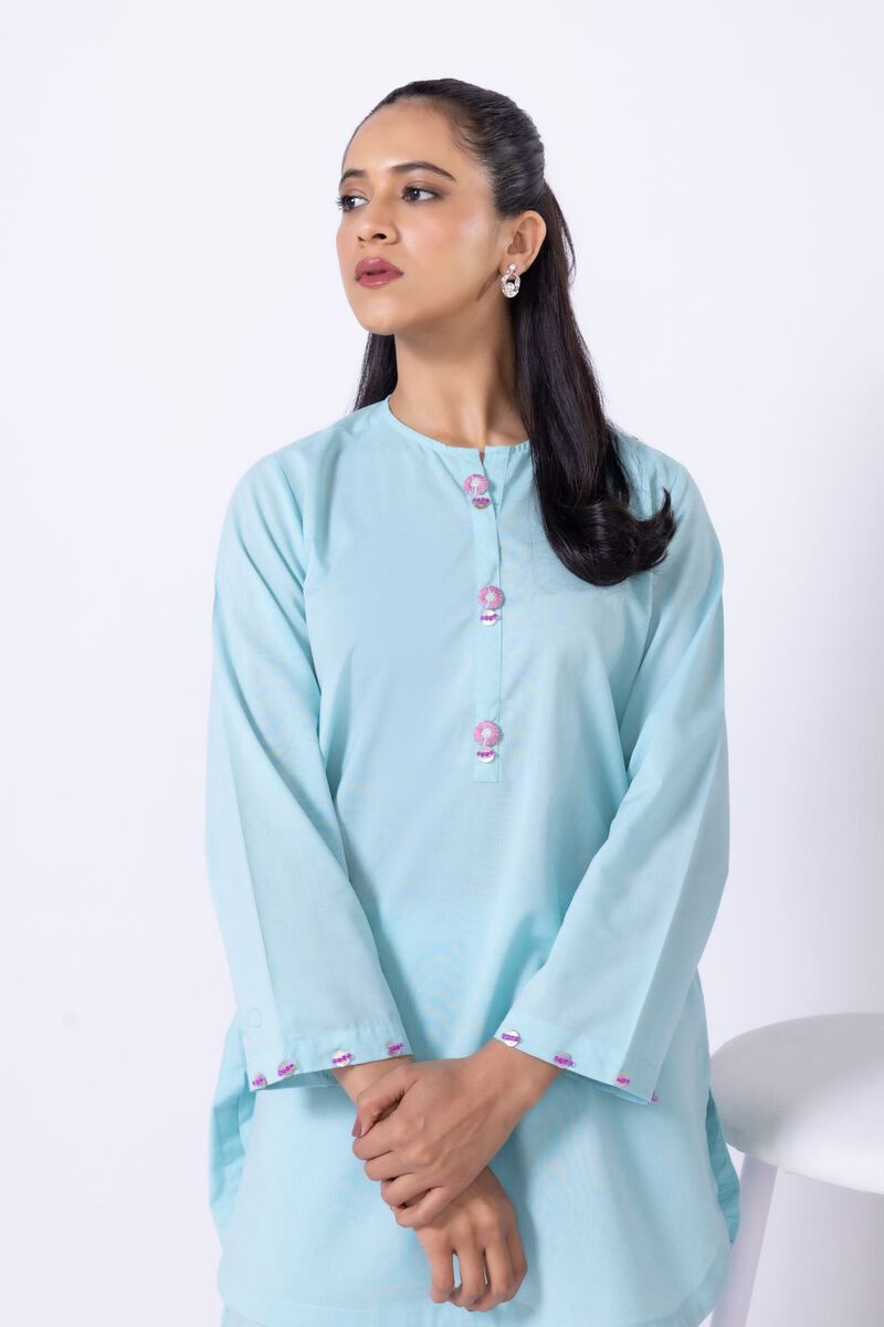 Dyed | Chambray | Kurta | null