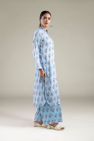 Embroidered | Viscose | Relaxed Paisley Pants | AED 24.00