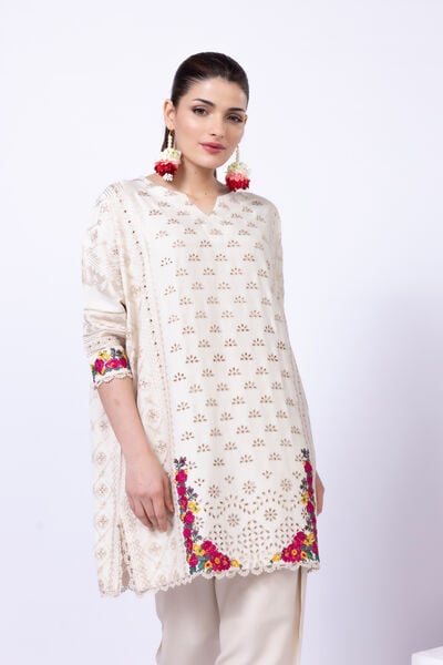 Embroidered | Viscose Oak Silk | Kurta | AED 102.00