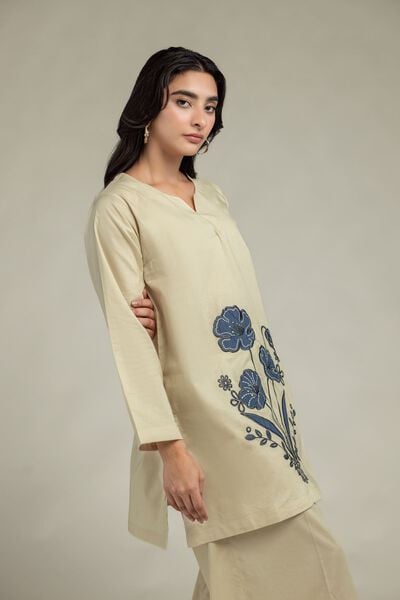 Cambric | Cambric V-Neck Kurta | AED 180.00