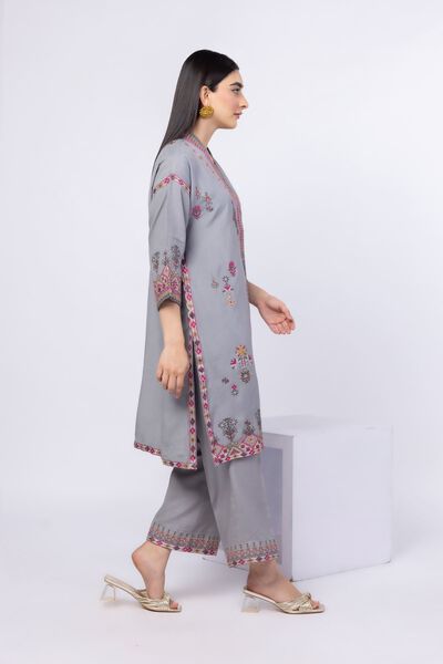 Embroidered | Russian Raw Silk | Pants | AED 27.60
