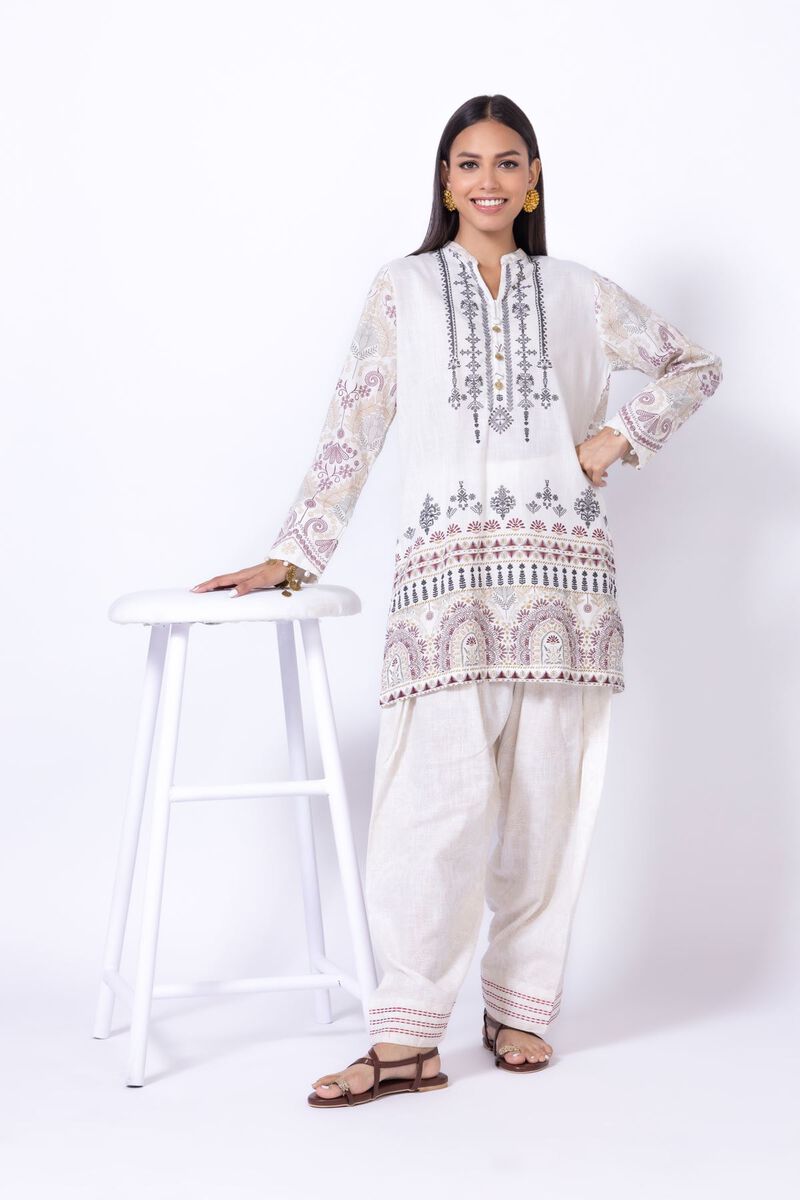 Printed | Crosshatch | Shalwar | null