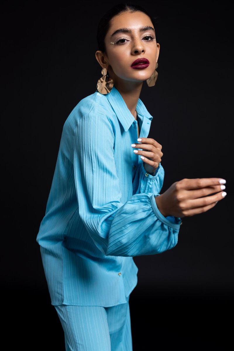 Button Down Shirt, TURQUOISE, hi-res image number null