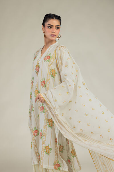 Printed | Lawn | Floral Lawn Dupatta | AED 130.00