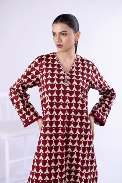 Printed | Crosshatch Poplin | Kurta | AED 100.00