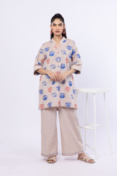 Embroidered | Crosshatch Poplin | Kurta | AED 120.00