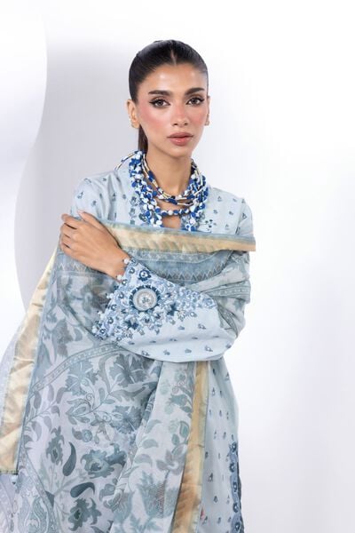 Embroidered | Dull Raw Silk | Fabrics 3 Piece | AED 340.00