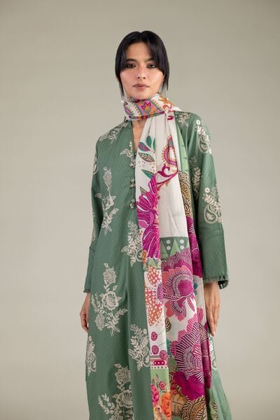 Embroidered | Cotton Dobby | Floral Cotton Kurta | AED 200.00