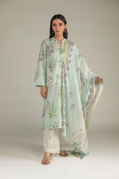 Printed | Cambric | Floral Cambric Pants | AED 130.00