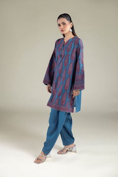 Dyed | Jacquard | Paisley Tailored Set | AED 180.00