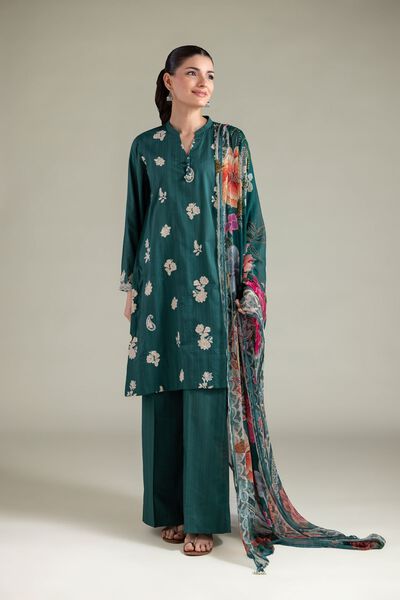 Embroidered | Cotton Dobby | Floral Tassel Kurta | AED 45.00