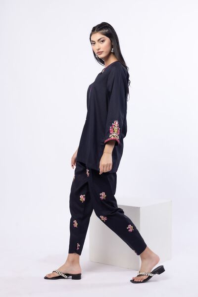 Embroidered | Cotton Dobby | Pants | AED 80.00