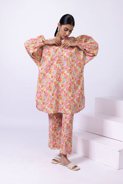 Printed | Ripple Crinkle | Kurta | AED 50.00