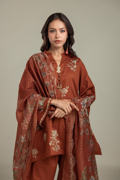Embroidered | Textured Cotton | Kurta | AED 230.00