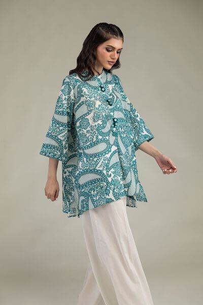 Printed | Cambric | Short Cambric Kurta | AED 100.00