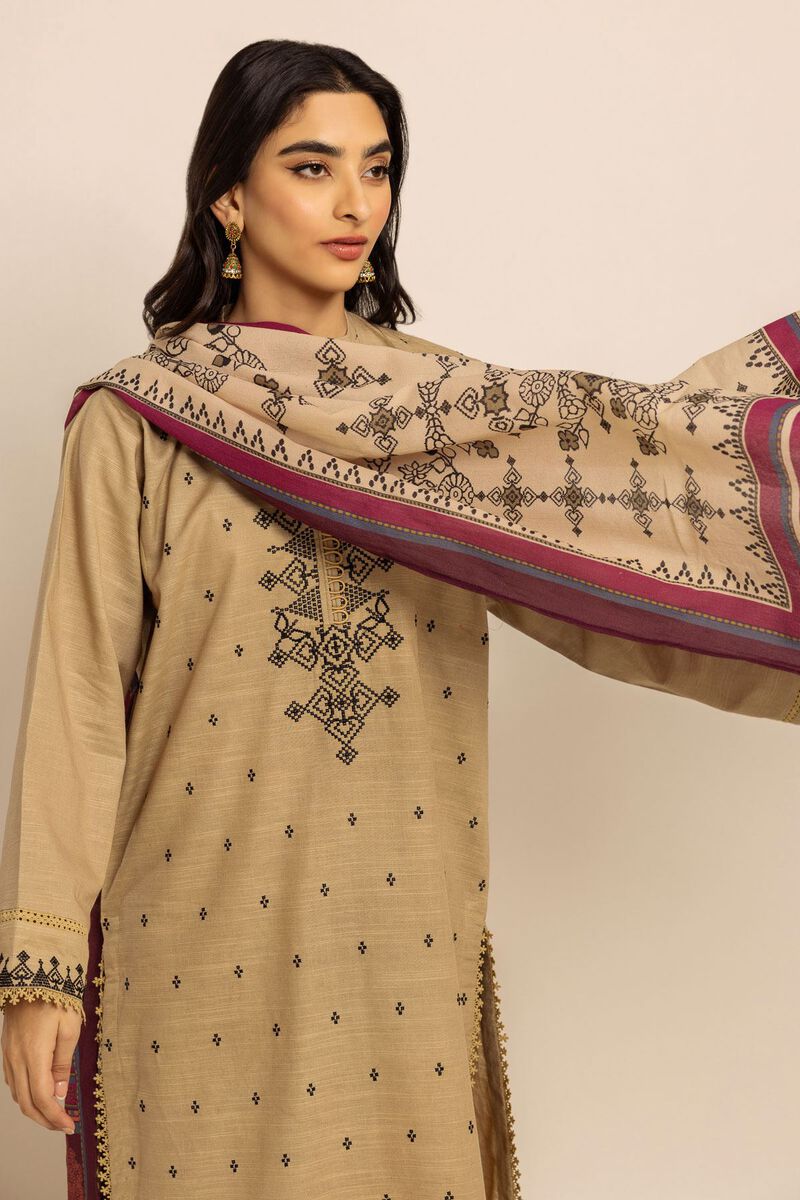 Embroidered | Crosshatch | Fabrics 3 Piece | null