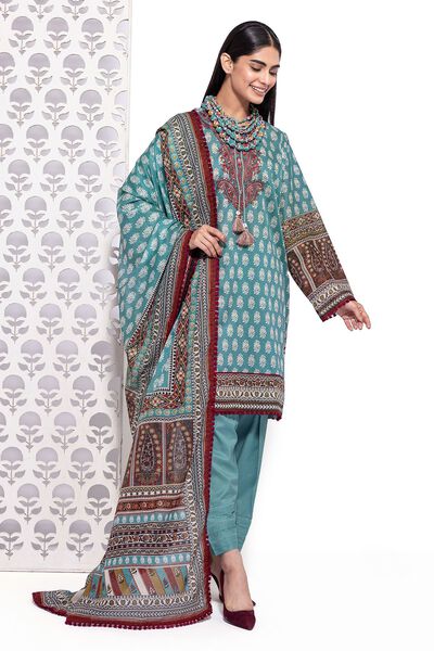 Lawn | Embroidered | Fabrics 3 Piece | AED 120.00