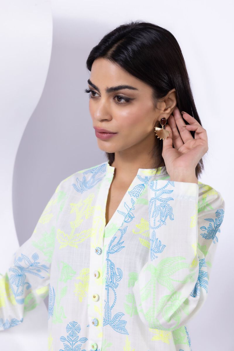 Printed | Crosshatch Poplin | Kurta | AED 60.00