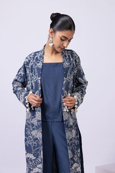 Embroidered | Viscose Oak Silk | Jacket | AED 144.00