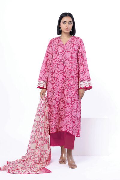 Printed | Cotton | Tailored 3 Piece | AED 180.00