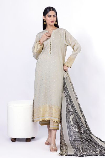 Printed | Jacquard | Fabrics 3 Piece | AED 180.00