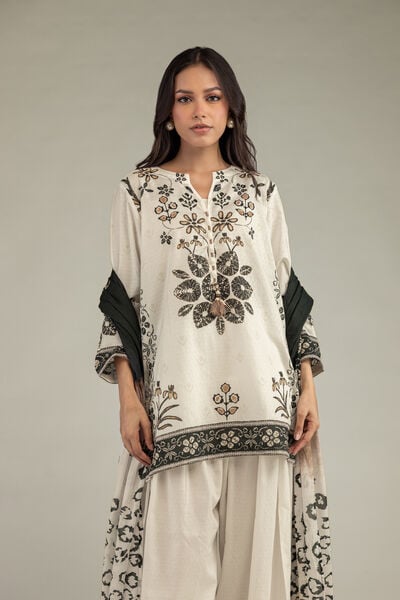 Printed | Cotton Dobby | Short Floral Kurta | AED 100.00