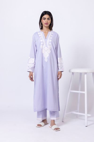Embroidered | Cambric | Pants | AED 68.00