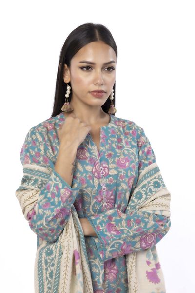 Printed |Khaddar | Fabrics 3 Piece | AED 120.00