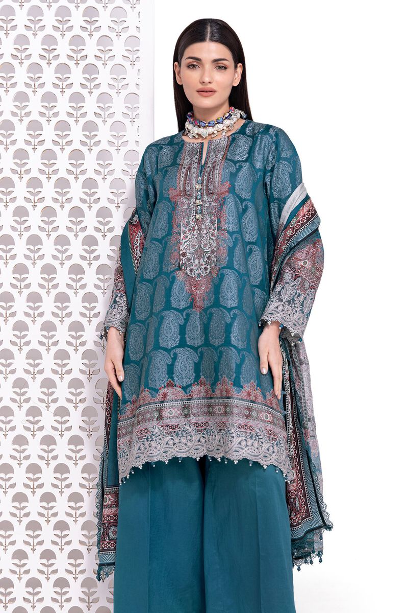 Embroidered | Jacquard | Fabrics 3 Piece | null