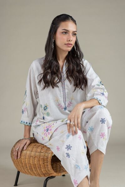 Embroidered | Heavy Textured Cotton | Kurta | AED 160.00