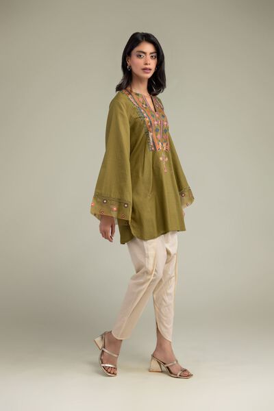 Embroidered | Cotton Dobby | Solid Cotton Shalwar | AED 130.00