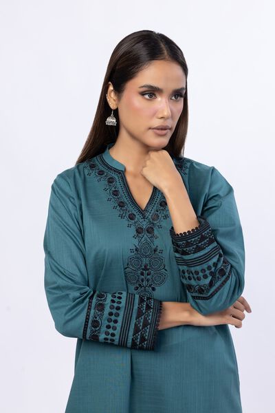 Embroidered | Crosshatch Poplin | Kurta | AED 100.00