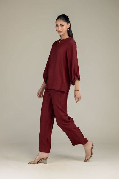 Dyed | Crepe | Trousers | AED 65.00
