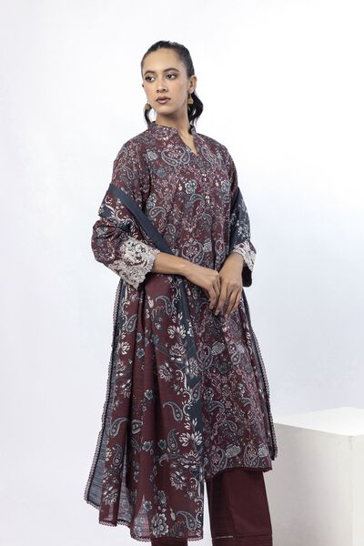 Embroidered | Light Khaddar | Paisely 3-Piece Set | AED 100.00