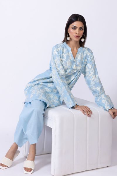 Embroidered | Crosshatch Poplin | Kurta | AED 54.00