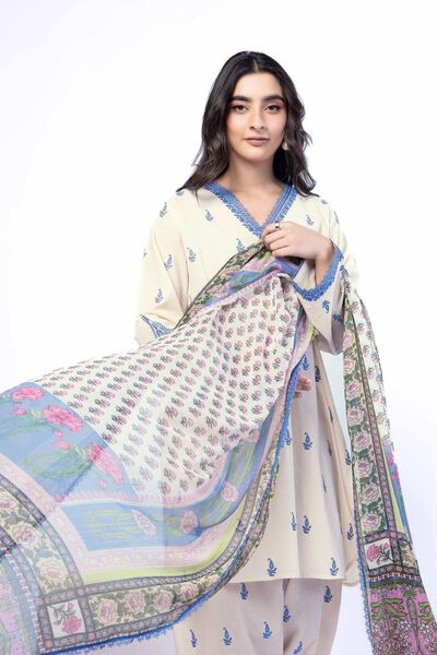 Embroidered | Cotton Dobby | Tailored 3 Piece | AED 300.00