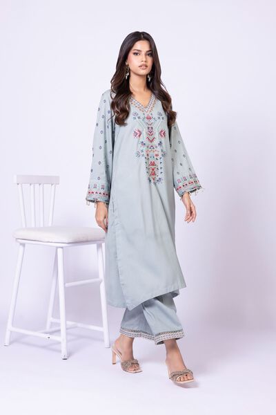Embroidered | Raw Silk | Pants | AED 30.00