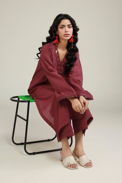 Embroidered | Dobby | Fabrics 2 Piece | Top and Bottom | AED 150.00