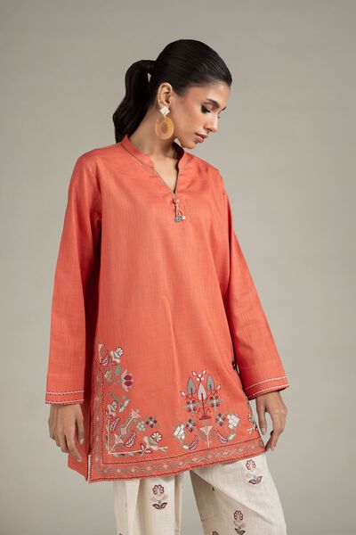 Embroidered | Heavy Textured Cotton | Kurta | AED 120.00