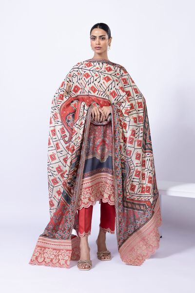 Embroidered | Light Thai Silk | Dupatta | AED 36.00