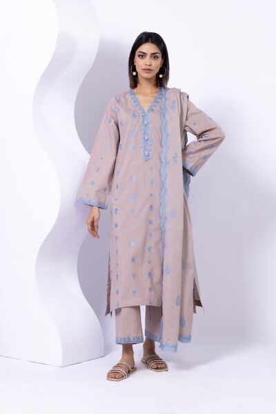 Embroidered | Crosshatch Poplin | Kurta | AED 70.00