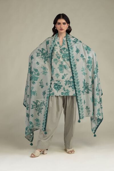Embroidered | Lawn | Floral Lawn Dupatta | AED 130.00
