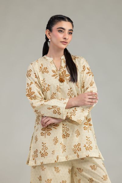 Printed | Cotton Dobby | Short Cotton Kurta | AED 150.00
