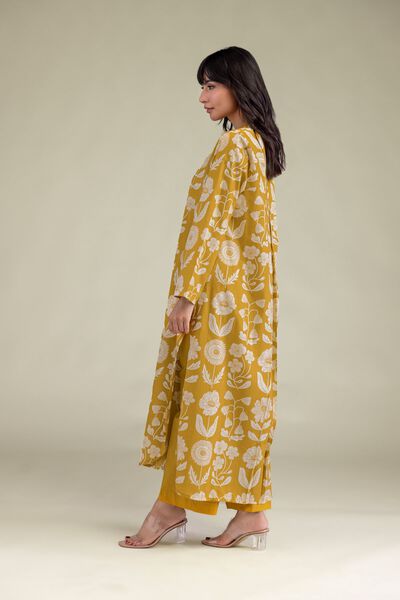 Dyed | Cambric | Solid Mustard Pants | AED 80.00