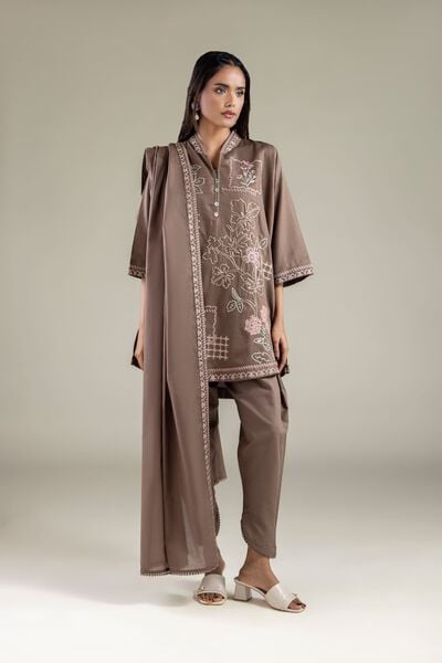 Embroidered | Cotton Dobby | Solid Shalwar | AED 80.00
