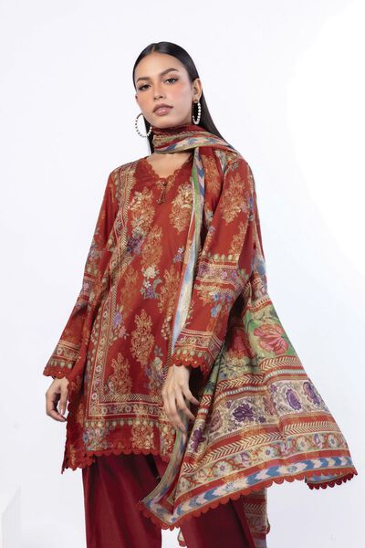 Printed | Jacquard | Tailored 3 Piece | AED 280.00